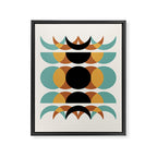 Moon Phases Abstract V Framed Canvas Print Gallery Image 6