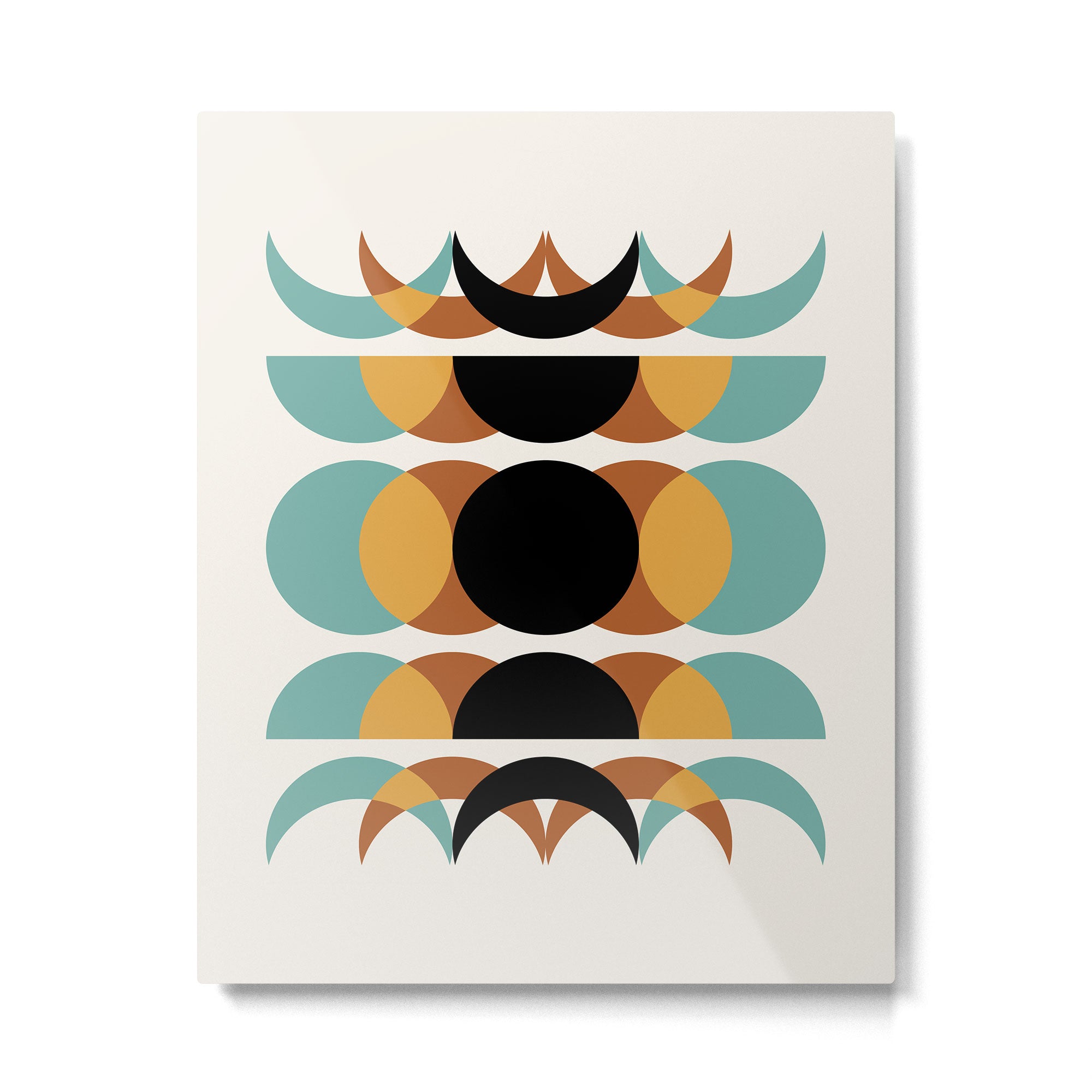 Moon Phases Abstract V Metal Print Gallery Image 4