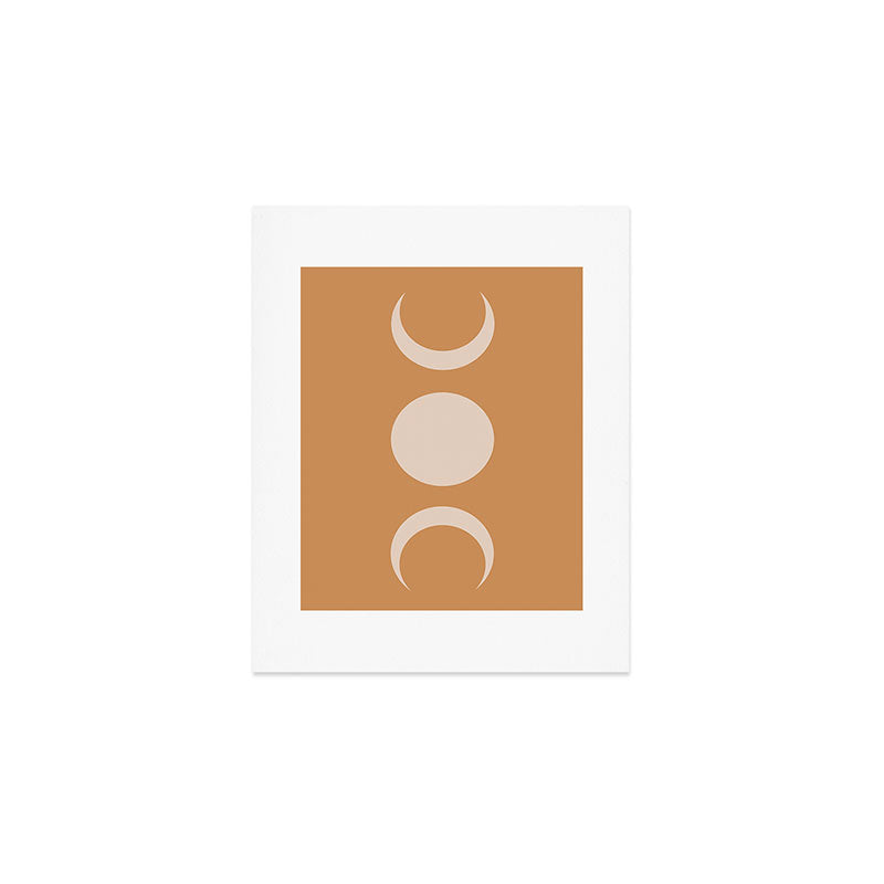Moon Shapes Minimalism - Desert Sand Art Print Gallery Image 1