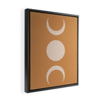 Moon Shapes Minimalism - Desert Sand Framed Canvas Print Gallery Image 2