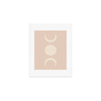 Moon Shapes Minimalism - Ethereal Light Art Print Gallery Image 1