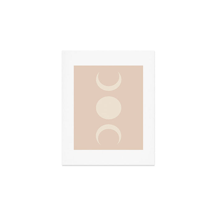 Moon Shapes Minimalism - Ethereal Light Art Print Gallery Image 1