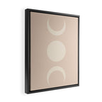Moon Shapes Minimalism - Ethereal Light Framed Canvas Print Gallery Image 2