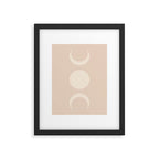 Moon Shapes Minimalism - Ethereal Light Framed Art Print Gallery Image 4