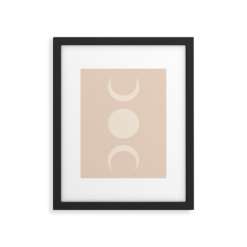 Moon Shapes Minimalism - Ethereal Light Framed Art Print Gallery Image 4