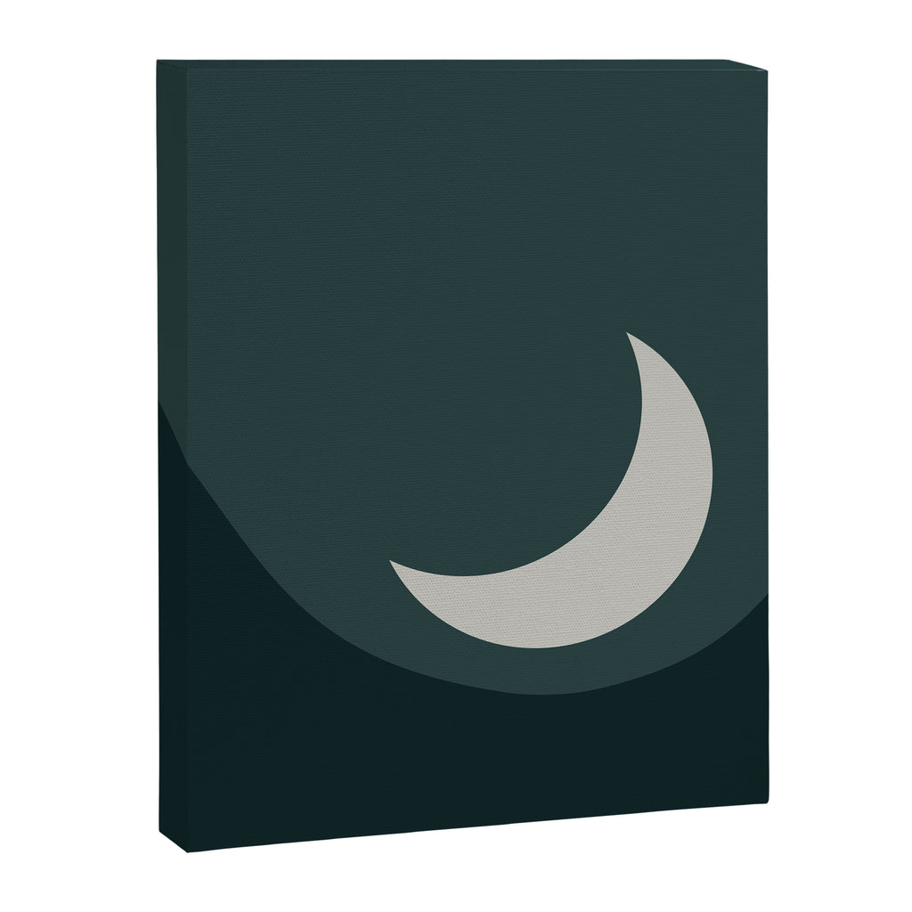 Moonrise Minimalism - Jade Canvas Print Gallery Image 8