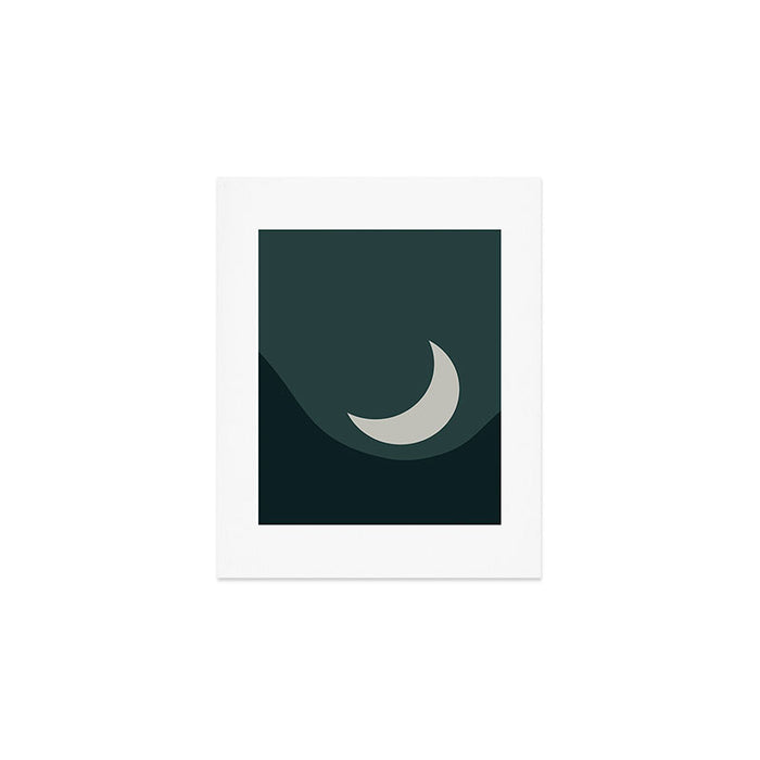 Moonrise Minimalism - Jade Art Print Gallery Image 1