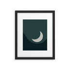 Moonrise Minimalism - Jade Framed Art Print Gallery Image 6