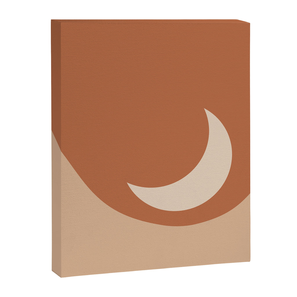 Moonrise Minimalism - Orange Canvas Print Gallery Image 8