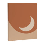 Moonrise Minimalism - Orange Canvas Print Gallery Image 8