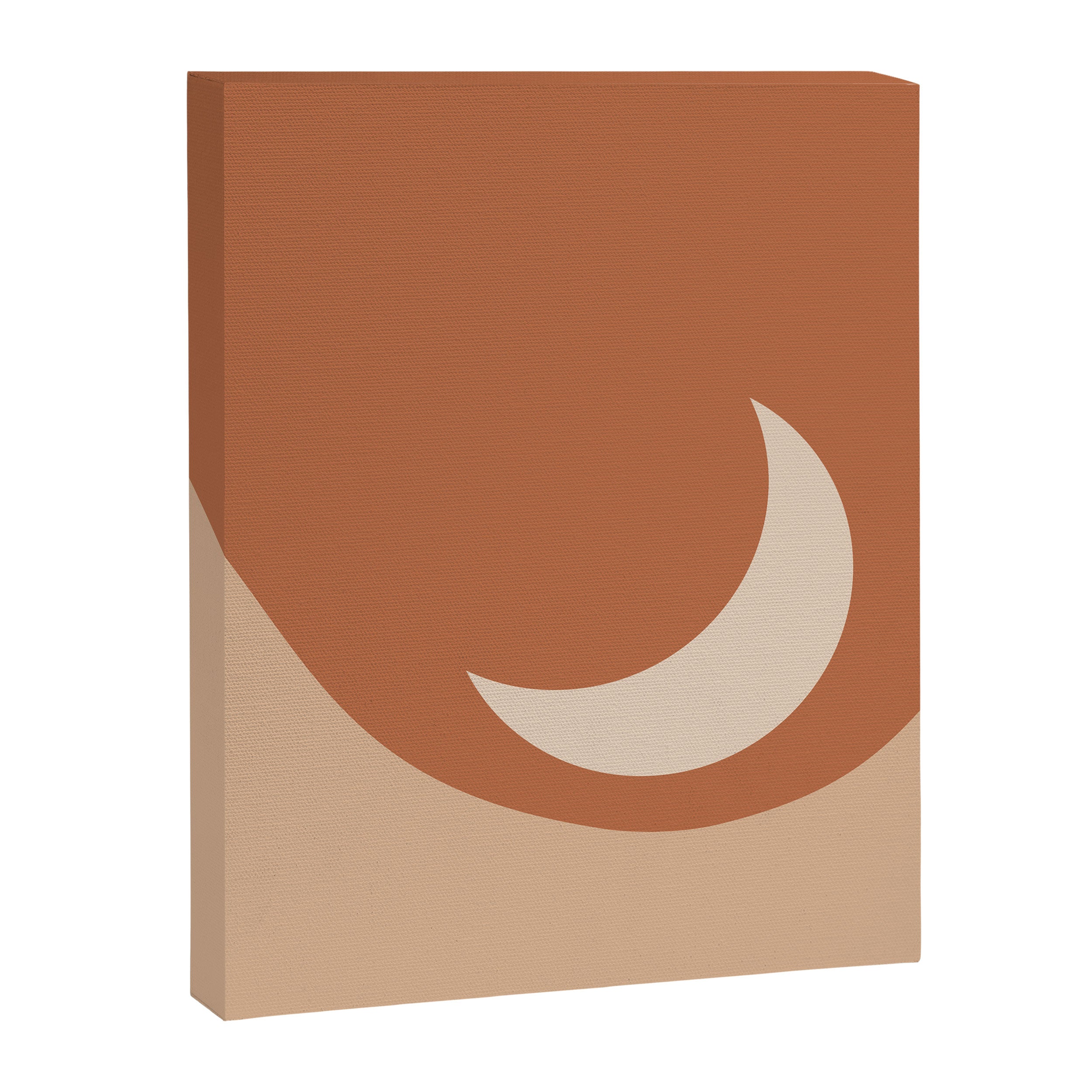 Moonrise Minimalism - Orange Canvas Print Gallery Image 8
