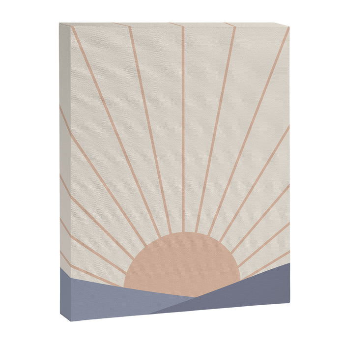 Morning Light - Blue Canvas Print Gallery Image 1