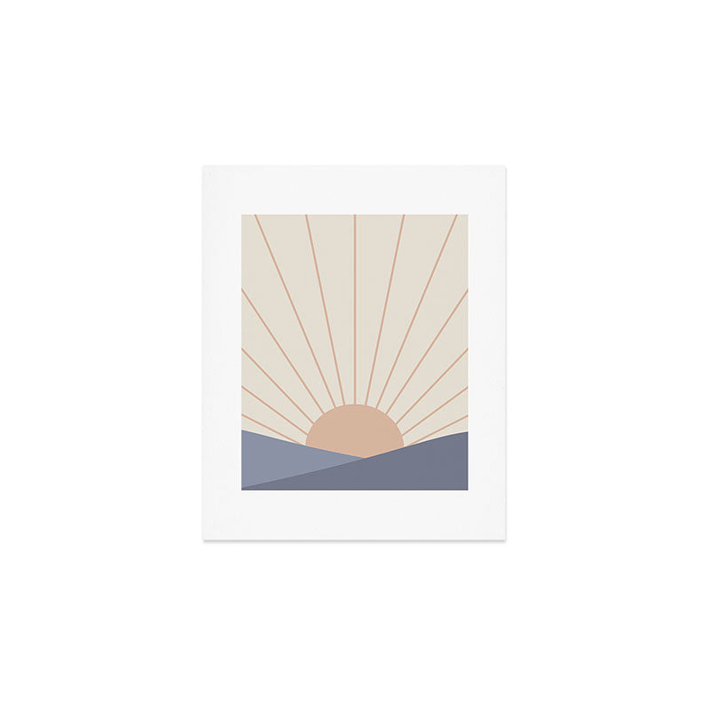 Morning Light - Blue Art Print Gallery Image 1