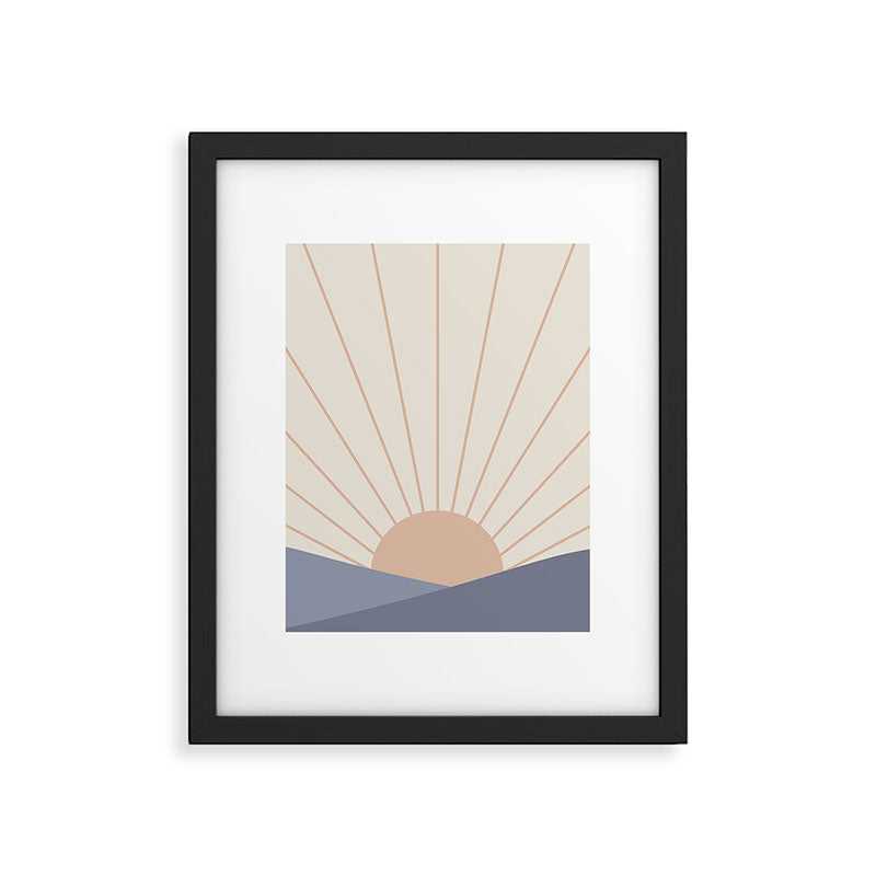 Morning Light - Blue Framed Art Print Gallery Image 6