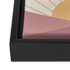 Morning Light - Pink Framed Canvas Print Gallery Image 3