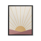 Morning Light - Pink Framed Canvas Print Gallery Image 8