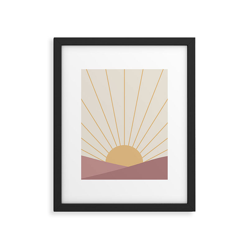 Morning Light - Pink Framed Art Print Gallery Image 4