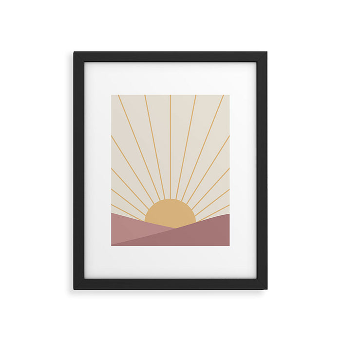 Morning Light - Pink Framed Art Print Gallery Image 1