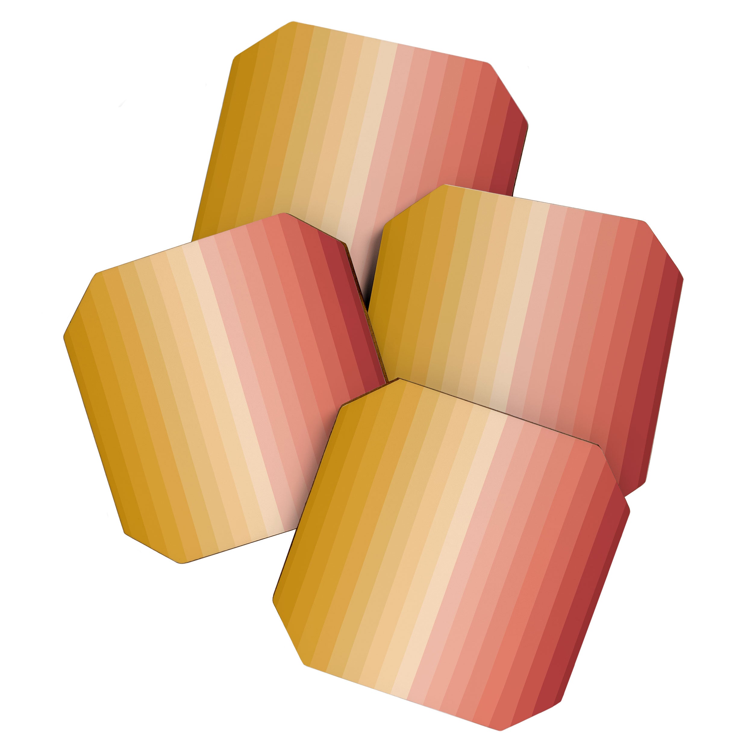 Multicolor Stripes XV Coaster Gallery Image 1