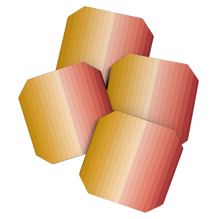 Multicolor Stripes XV Coaster Gallery Image 1