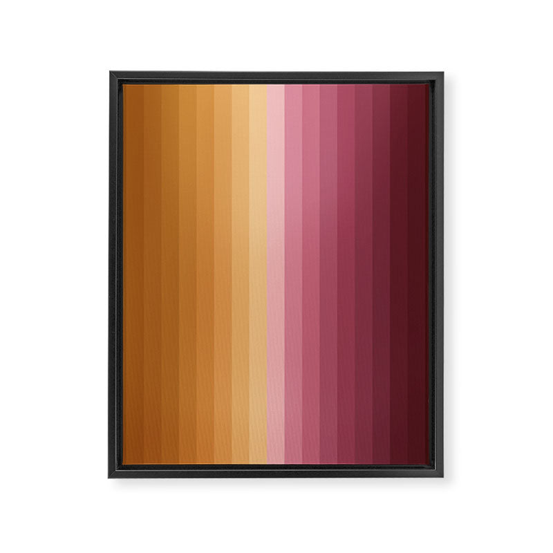 Multicolor Stripes XVII Framed Canvas Print Gallery Image 8