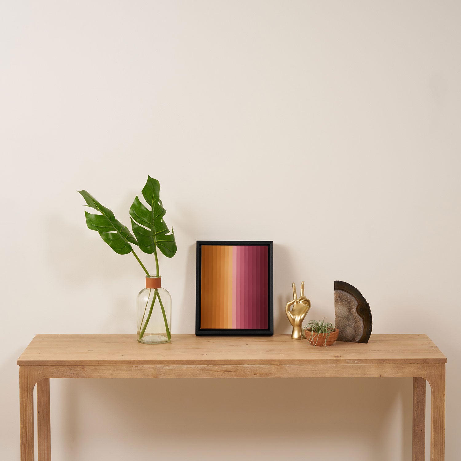 Multicolor Stripes XVII Framed Canvas Print Gallery Image 4