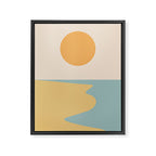 Ocean Sunset Sunrise II Framed Canvas Print Gallery Image 8