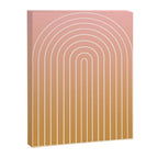 Ombre Arch XIII Pastel Sunset Gradient Modern Geometric Lines Canvas Print Gallery Image 6