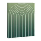 Ombre Arch XIV Green Gradient Modern Geometric Lines Canvas Print Gallery Image 6