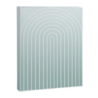 Ombre Arch XVII Natural Teal Gradient Modern Geometric Lines Canvas Print Gallery Image 6