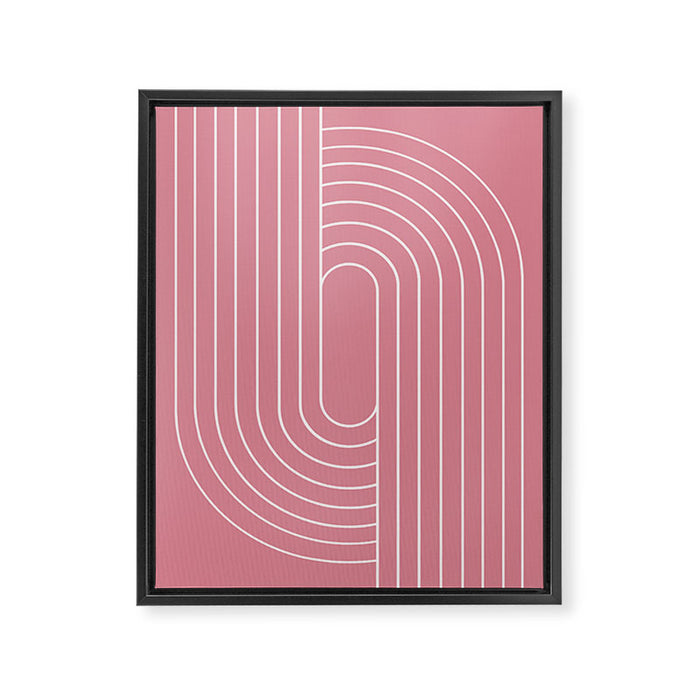 Oval Lines Abstract VI Framed Canvas Print Gallery Image 1