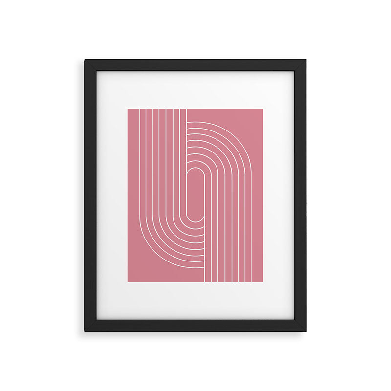 Oval Lines Abstract VI Framed Art Print Gallery Image 4