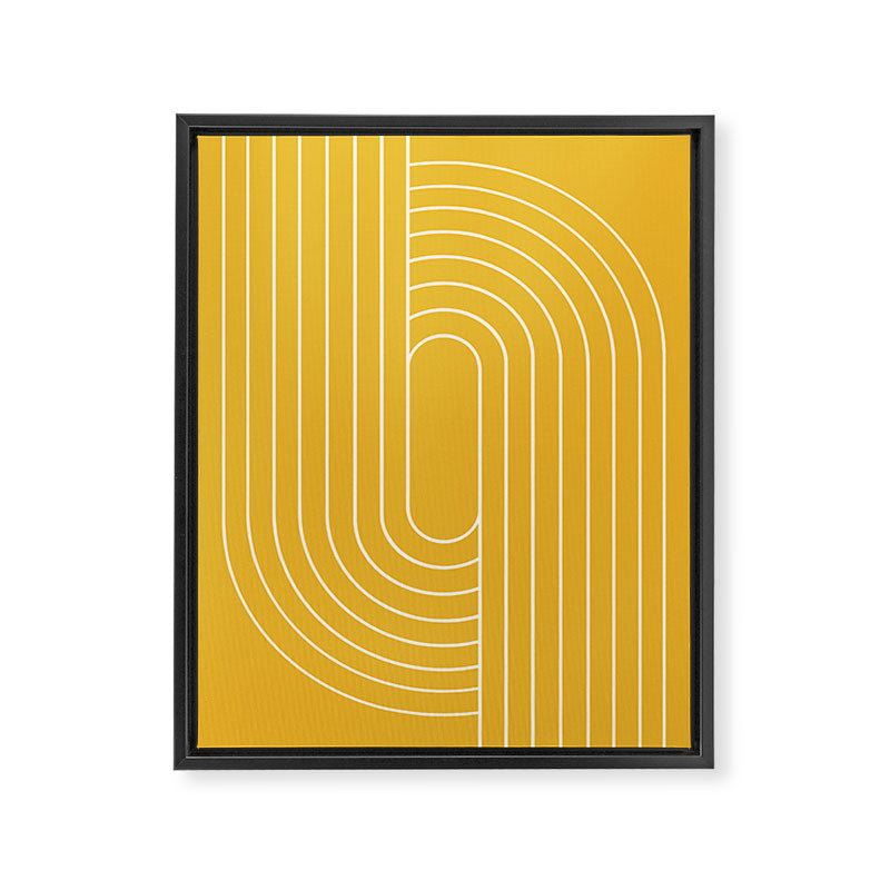Oval Lines Abstract VII Framed Canvas Print Gallery Image 6