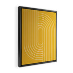 Oval Lines Abstract VII Framed Canvas Print Gallery Image 2