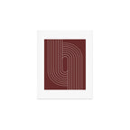 Oval Lines Abstract X Art Print Gallery Image 1