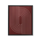 Oval Lines Abstract X Framed Canvas Print Gallery Image 6