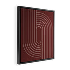 Oval Lines Abstract X Framed Canvas Print Gallery Image 2