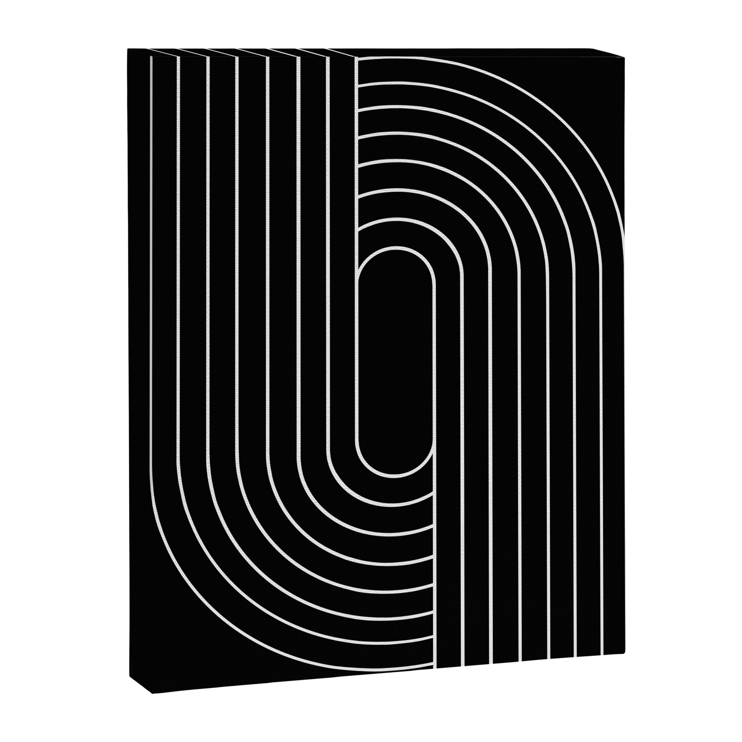 Oval Lines Abstract XIII Canvas Print Gallery Image 6