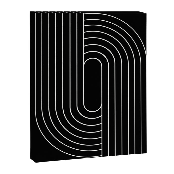 Oval Lines Abstract XIII Canvas Print Gallery Image 1
