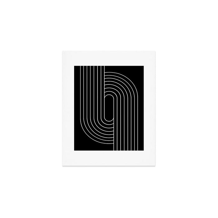 Oval Lines Abstract XIII Art Print Gallery Image 1