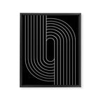 Oval Lines Abstract XIII Framed Canvas Print Gallery Image 6