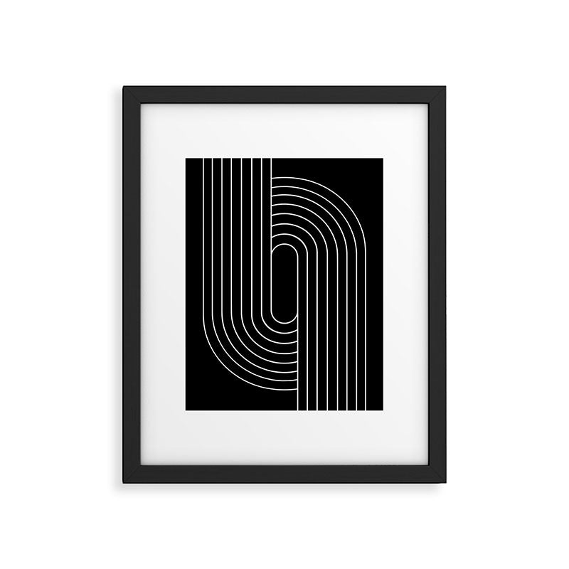 Oval Lines Abstract XIII Framed Art Print Gallery Image 5