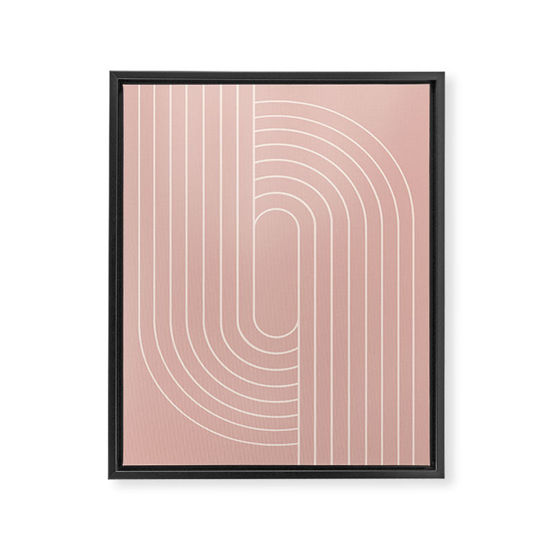 Oval Lines Abstract XXIII Framed Canvas Print Gallery Image 6
