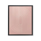 Oval Lines Abstract XXIII Framed Canvas Print Gallery Image 6