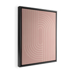 Oval Lines Abstract XXIII Framed Canvas Print Gallery Image 2