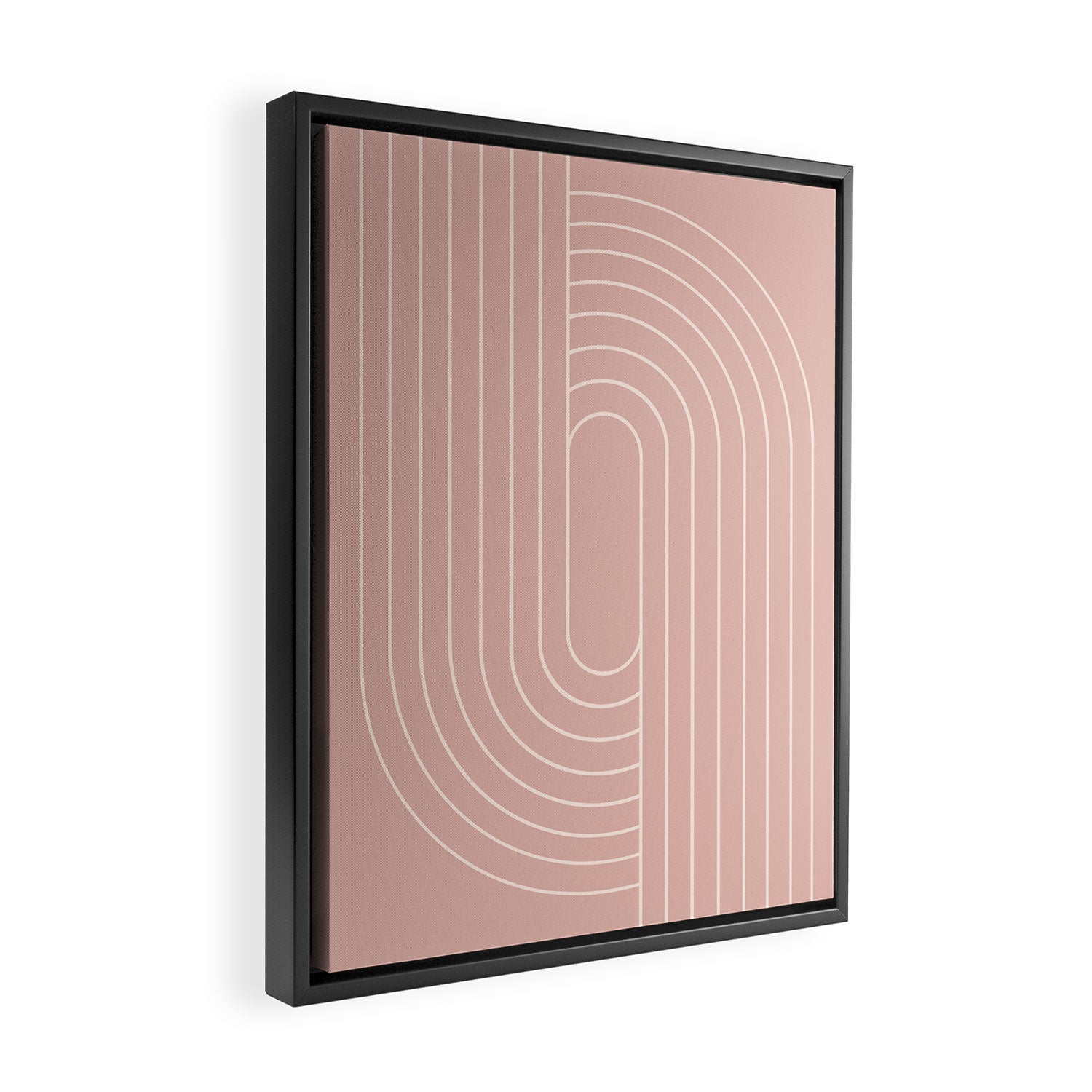 Oval Lines Abstract XXIII Framed Canvas Print Gallery Image 2