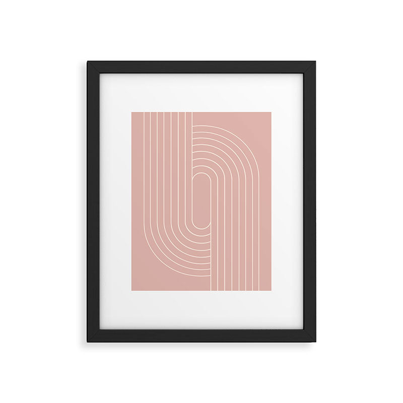 Oval Lines Abstract XXIII Framed Art Print Gallery Image 5