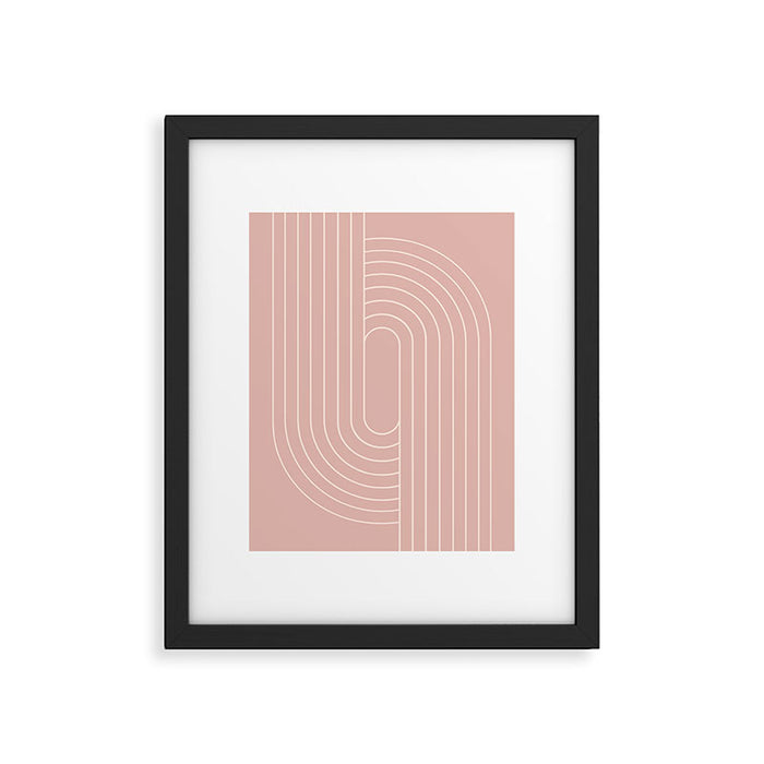 Oval Lines Abstract XXIII Framed Art Print Gallery Image 1