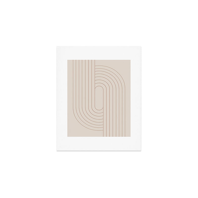 Oval Lines Abstract Xxix Art Print