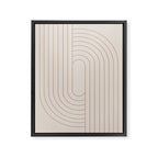 Oval Lines Abstract XXIX Framed Canvas Print Gallery Image 6